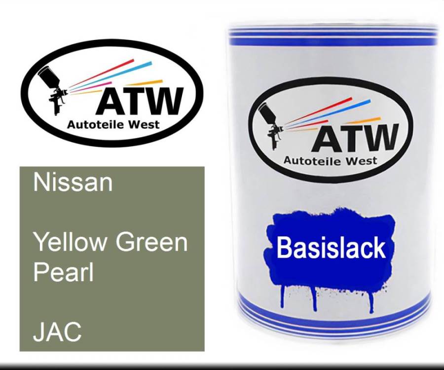 Nissan, Yellow Green Pearl, JAC: 500ml Lackdose, von ATW Autoteile West.